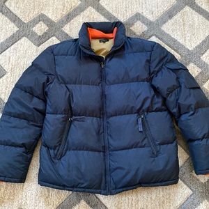 J Crew Navy blue puffer